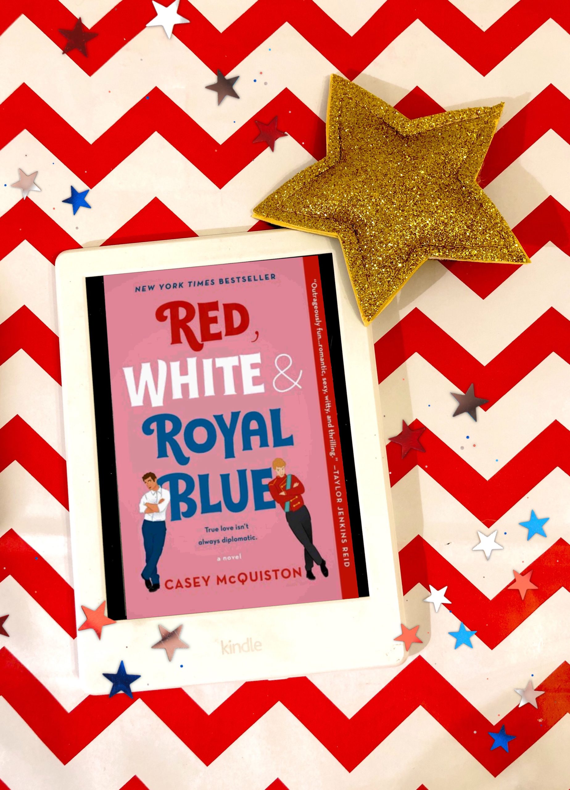 Red White and Royal Blue Kindle edition on red and white paper. Book review.